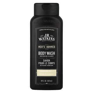 J R Watkins, Men's Body Wash, Sandalwood Vanilla, 18 fl oz (532 ml)