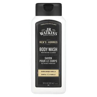 J R Watkins, Gel douche pour hommes, Santal et vanille, 532 ml