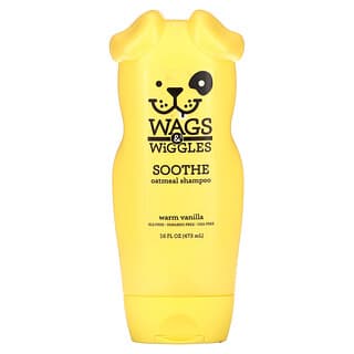 Wags & Wiggles‏, "שמפו שיבולת שועל להרגעה, וניל חם, 16 אונקיות נוזל (473 מ""ל)"