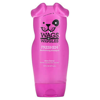 Wags & Wiggles, Shampoo Desodorante Freshen, Sabor com Bastantes Frutos Silvestres, 473 ml (16 fl oz)