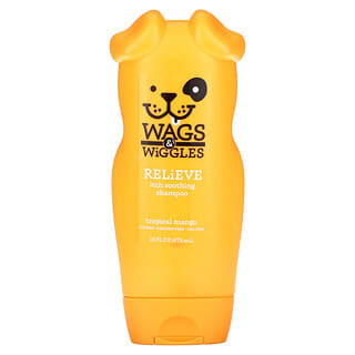 Wags & Wiggles, 緩解瘙癢舒緩洗髮水，熱帶芒果香，16 液量盎司（473 毫升）