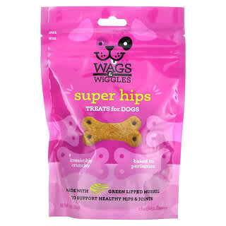 Wags & Wiggles, Super Hips, Treats For Dogs, Leckerlis für Hunde, Hühnchen, 156 g (5,5 oz.)