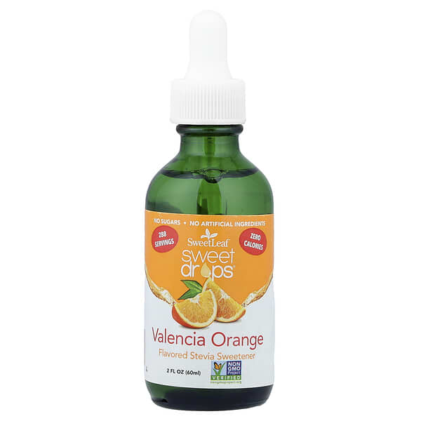 SweetLeaf Stevia, Sweet Drops, 발렌시아 오렌지, 60ml(2fl oz)