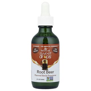 SweetLeaf Stevia, スイートドロップス、ルートビア、60ml（2液量オンス）