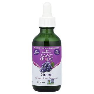 SweetLeaf Stevia, Sweet Drops, Grape, 2 fl oz (60 ml)