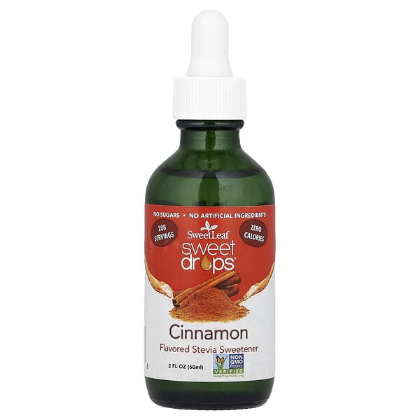 SweetLeaf Stevia, Sweet Drops®, Cinnamon, 2 fl oz (60 ml)
