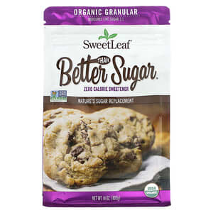 Wisdom Natural, SweetLeaf, лучше, чем сахар, органические гранулы, 400 г (14 унций)