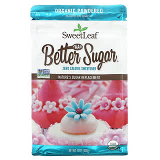 Wisdom Natural, SweetLeaf, Melhor do que o Açúcar Orgânico em Pó, 400 g (14 oz)