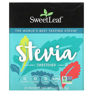 Wisdom Natural, SweetLeaf, Stevia Sweetener, 35 Packets, 1 oz (28.3 g)