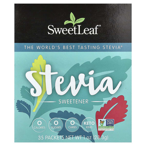 SweetLeaf Stevia, Édulcorant à base de stévia, 35 sachets, 28,3 g