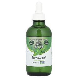 Wisdom Natural, SweetLeaf, Sweet Drops, подсластитель из стевии, SteviaClear, 120 мл (4 жидк. унции)