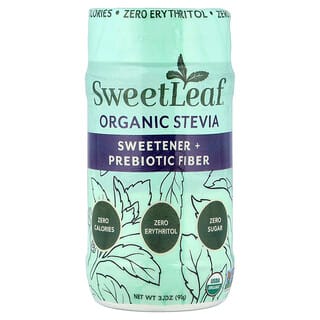 SweetLeaf Stevia, Органическая стевия, подсластитель и пребиотик, 92 г (3,2 унции)