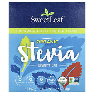 SweetLeaf Stevia, Organiczny słodzik stewią, 35 opakowań, 28,3 g