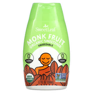 Wisdom Natural, SweetLeaf, Endulzante orgánico exprimible de Monk Fruit, 50 ml (1,7 oz. Líq.)
