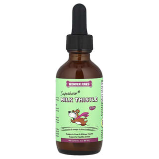 Wonder Paws, Superhero®, Milk Thistle, For Dogs, 2 oz (60 ml)