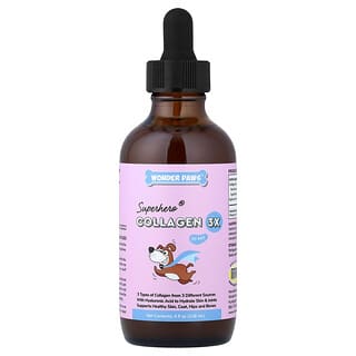 Wonder Paws, Superhero® Collagen 3X, For Dogs, 4 fl oz (118 ml)