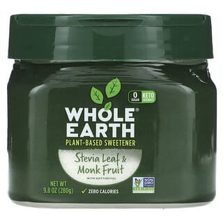 Whole Earth, Stevia Leaf & Monk Fruit with Erythritol, 9.8 oz (280 g)