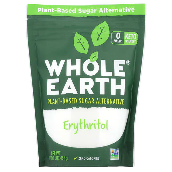 Whole Earth, Eritritol, 16 oz (454 gr)