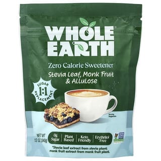 Whole Earth, Zero Calorie Sweetener, 12 oz (340 g)