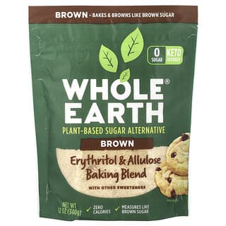 Whole Earth, Erythritol Allulose Baking Blend, Brown, 12 oz (340 g)