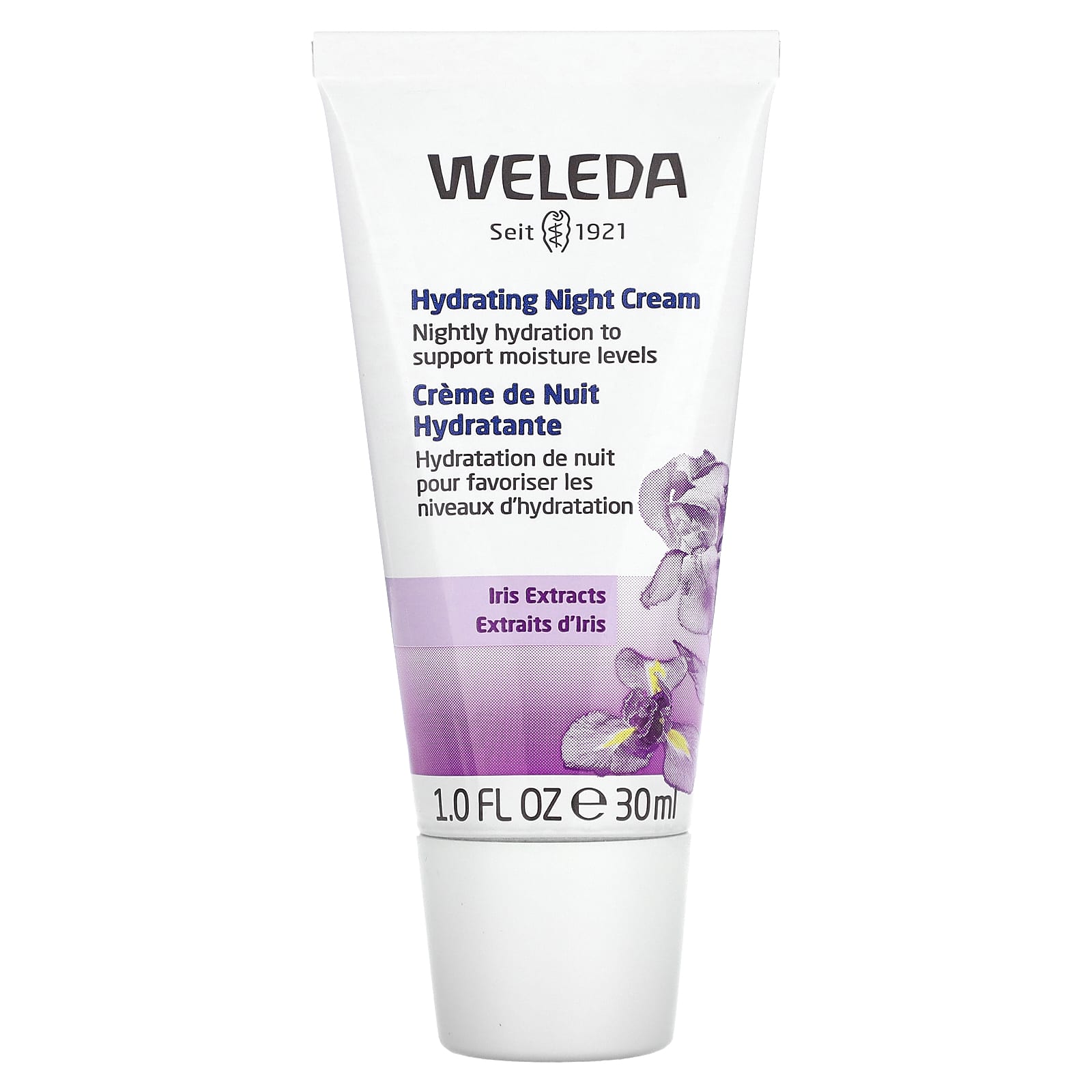 Weleda Hydrating Night Cream Iris Extracts 1 Fl Oz 30 Ml