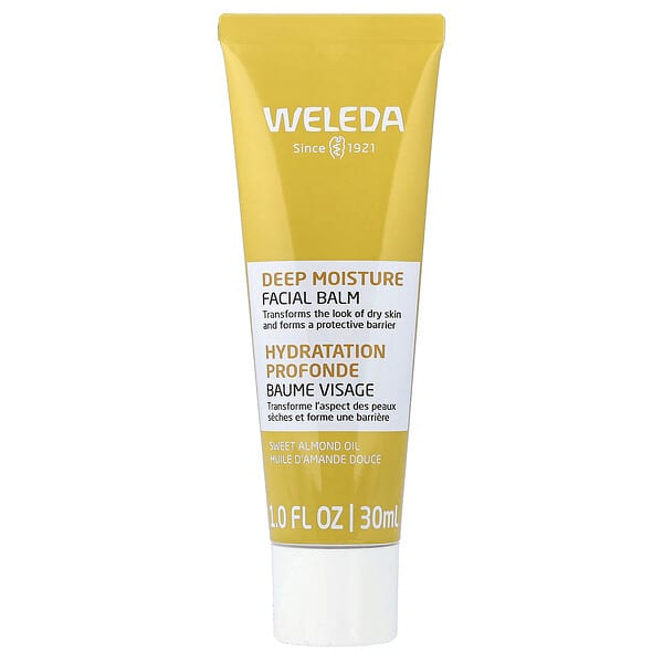 Weleda, 딥 모이스처 페이셜 밤, 스위트 아몬드 오일 및 비즈왁스, 30ml(1fl oz)