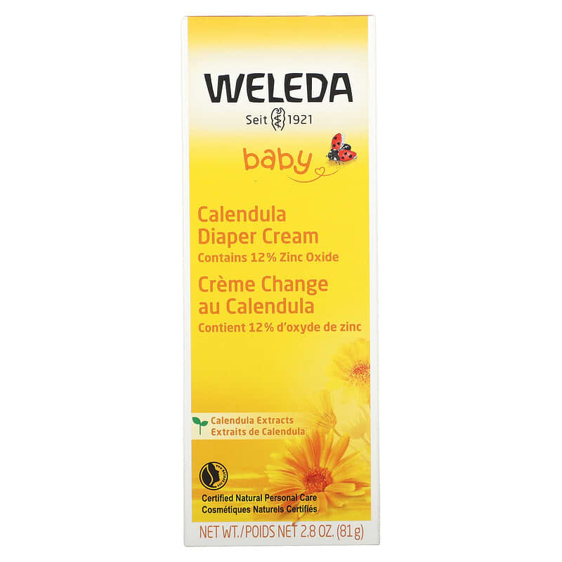 WELEDA - Crème pour le Change au Calendula - Recommandée par les Pédiatres  - Apaise les Irritations - Tube 75 ml : : Bébé et Puériculture