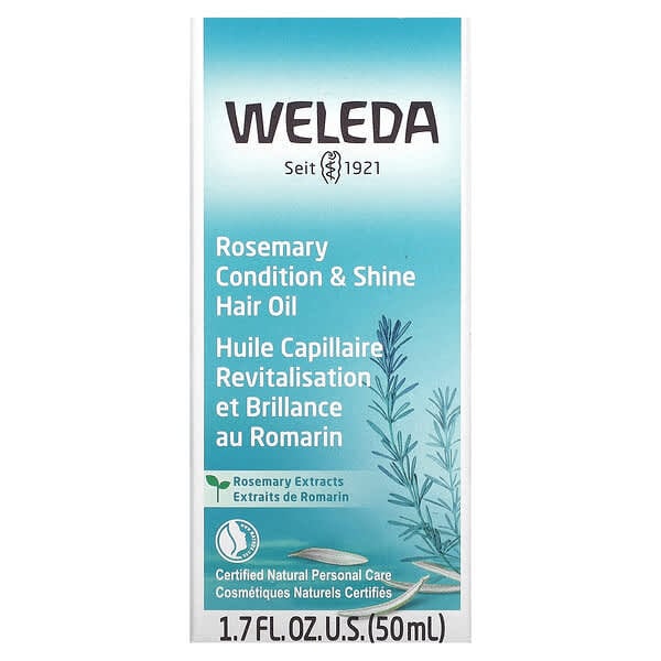 Weleda, Acondicionador y brillo para el cabello, Extractos de romero, 50 ml (1,7 oz. Líq.)