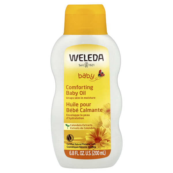 Weleda, 유아용, 진정 효과 베이비 오일, 금잔화 추출물, 200ml(6.8fl oz)