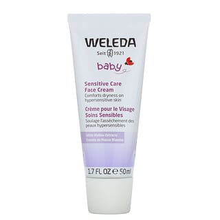 Weleda, Bebê, Creme Facial para Cuidados Sensíveis, Extratos de Malva Branca, 50 ml (1,7 fl oz)