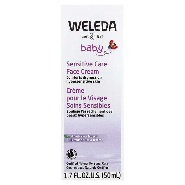 Weleda, Κρέμα προσώπου για ευαίσθητες επιδερμίδες, εκχυλίσματα λευκής μολόχας, 50 ml