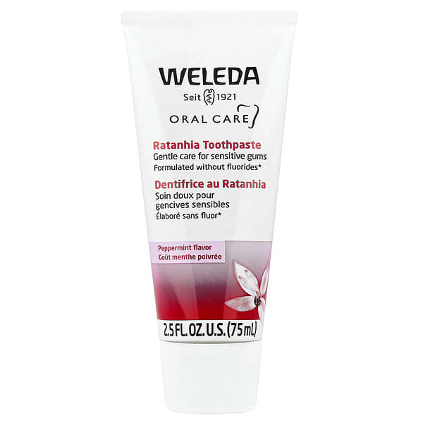 Weleda, 구강 케어, 라타니아 치약, 페퍼민트 향, 75ml(2.5 fl oz)