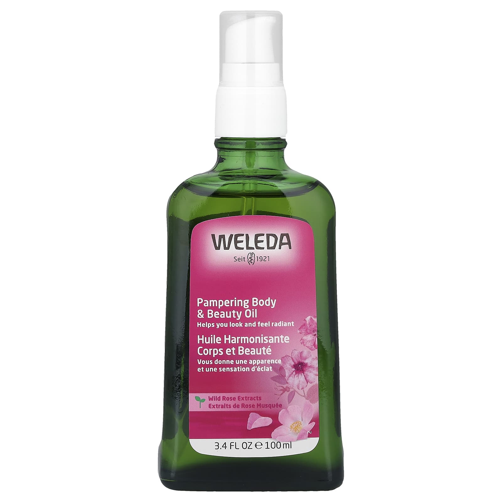 WELEDA ワイルドローズ 3点 パンパリングボディ＆ビューティーオイル、ワイルドローズエキス