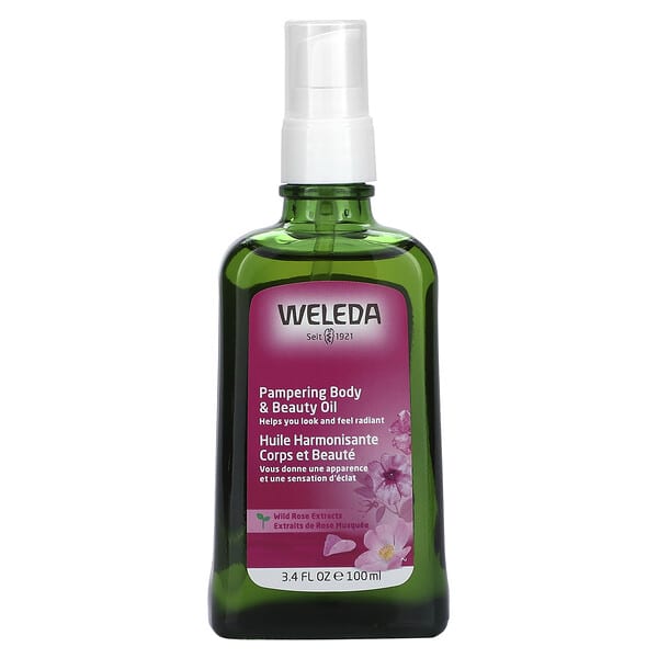 Weleda, Pampering Body & Beauty Oil, Wild Rose Extracts, 3.4 fl oz (100 ml)
