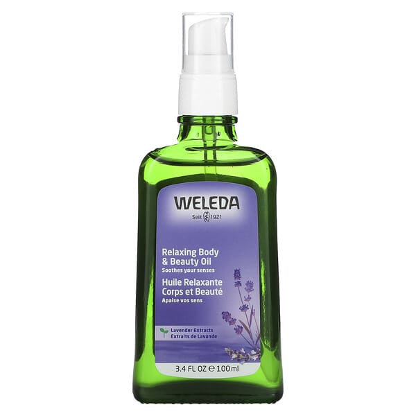 Weleda, Entspannendes Körper- und Schönheitsöl, Lavendelextrakte, 3,4 fl. oz (100 ml)