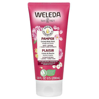 Weleda‏, Pamper, סבון רחצה קרמי, מכיל תמציות ורדים + יסמין + ילנג-ילנג, 200 מ"ל (6.8 אונקיות נוזל)