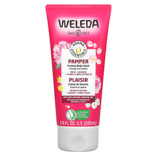 Weleda, Aroma Essentials, Pamper, Creamy Body Wash, Rose + Jasmine + Ylang Ylang Extracts, 6.8 fl oz (200 ml)