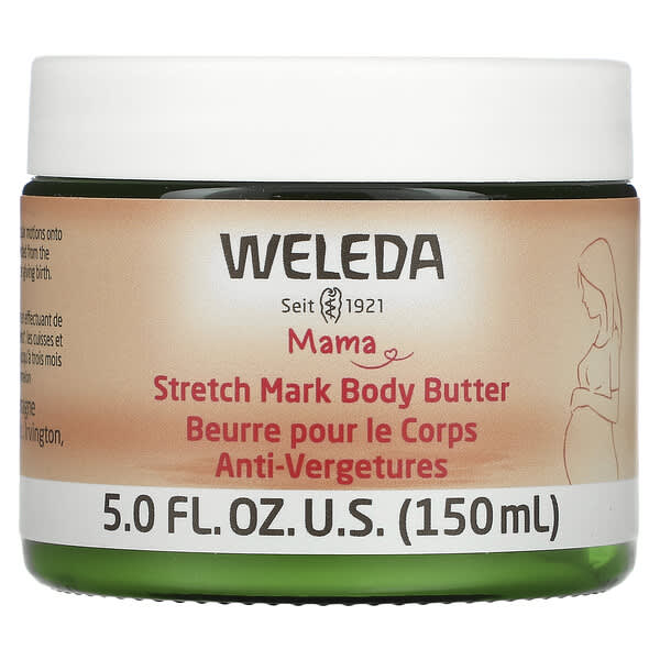Weleda, Mama，瘢痕線紋身體潤膚霜，5 液量盎司（150 毫升）