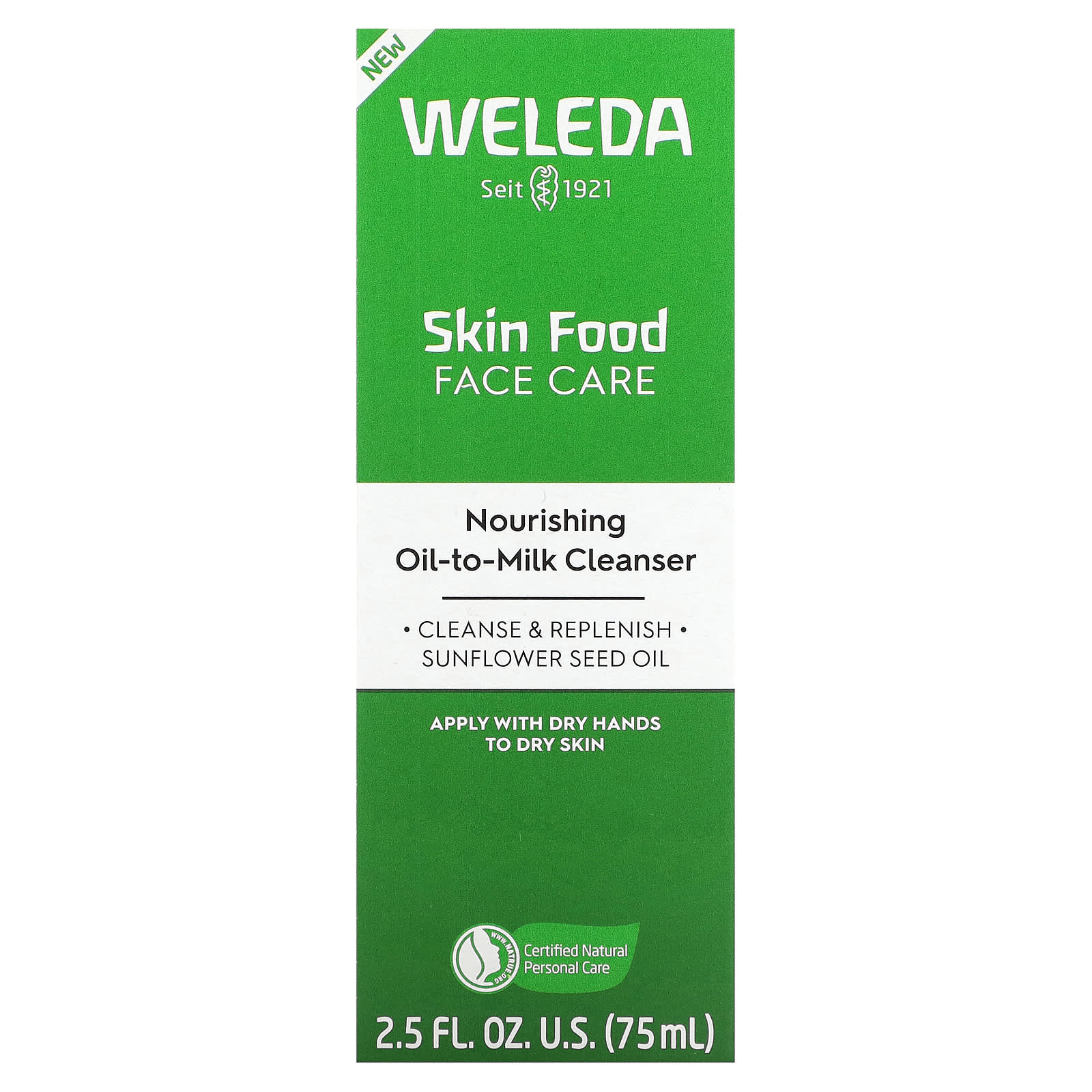 Weleda, Skin Food Face Care, Nourishing Oil-To-Milk Cleanser, 2.5 fl oz ...