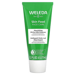 Weleda, Skin Food Face Care（スキンフードフェイスケア）、ナリッシング オイル トゥ ミルク クレンジング、75ml（2.5液量オンス）