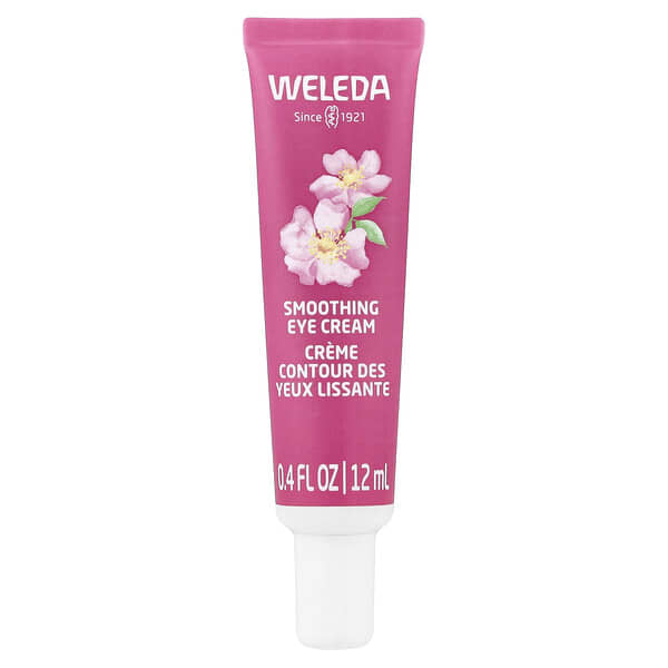 Weleda, 스무딩 아이 크림, 야생 장미 & 백차, 향료 무함유, 12ml(0.4fl oz)