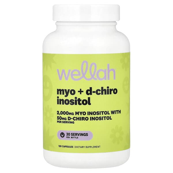 Wellah, Myo + D-Chiro Inozitol, 120 capsule