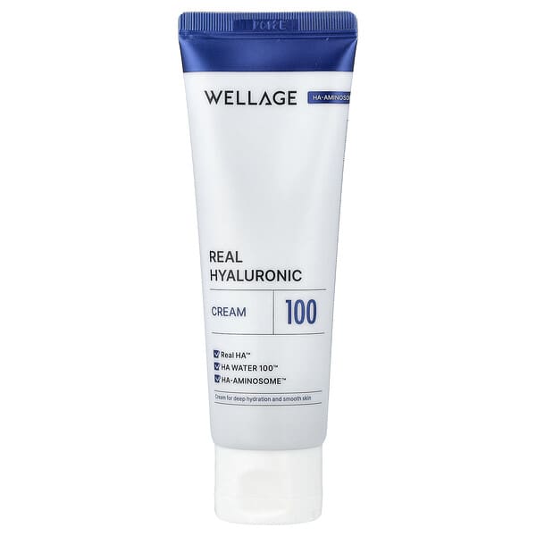 Wellage, Real Hyaluronic Cream 100, 2.7 ml (80 ml)