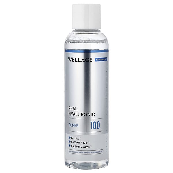 Wellage, Real Hyaluronic Toner 100, 6.76 fl oz (200 ml)