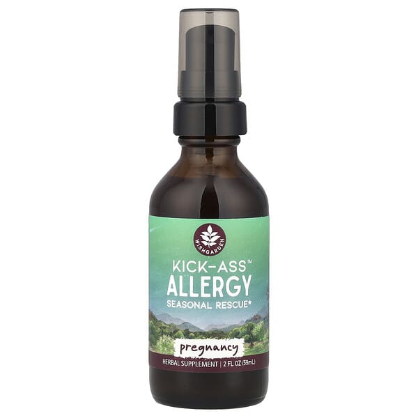 WishGarden Herbs, Kick-ass™ 알레르기, 임산부용, 59ml(2fl oz)
