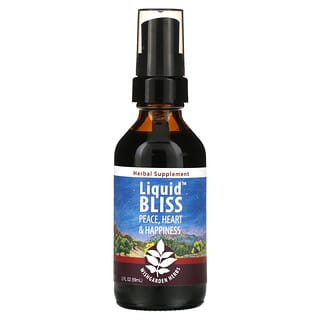 WishGarden Herbs, Liquid Bliss, Peace, Heart & Happiness, 2 ml. onces (59 ml)