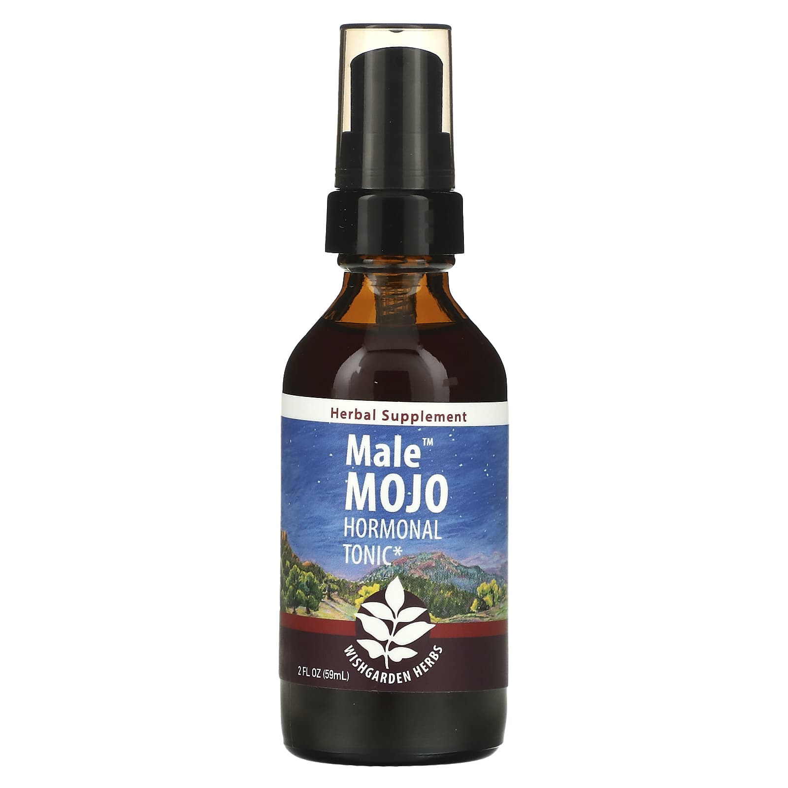 WishGarden Herbs, Male Mojo, Hormone Tonic, 2 fl oz (59 ml)