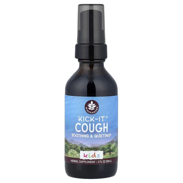 WishGarden Herbs, Kids, Kick-It™ Cough Soothing & Quieting, 2 fl oz (59 ml) — product photo 1