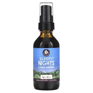 WishGarden Herbs, Niños, Noches de sueño y mañanas frescas`` 59 ml (2 oz. Líq.)