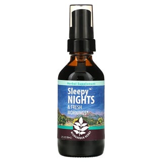 WishGarden Herbs, 優效睡眠和清新早晨，2 液量盎司（59 毫升）